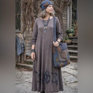 Blue Fish Womens Art 2 Wear Maxi Dress